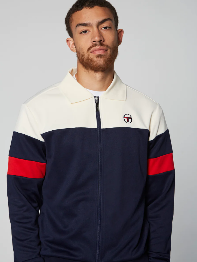 Sergio Tacchini  Tomme Track Top Cream/Blue XXXL ONLY-5